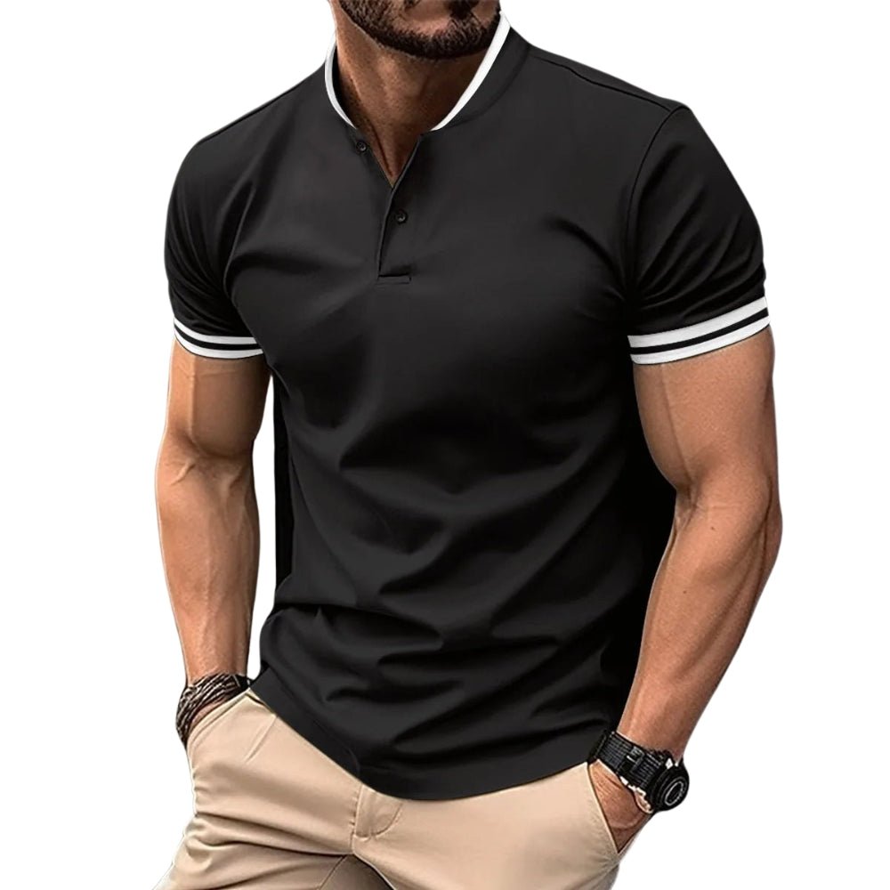 Men's Cotton Polo with Contemporary Design
