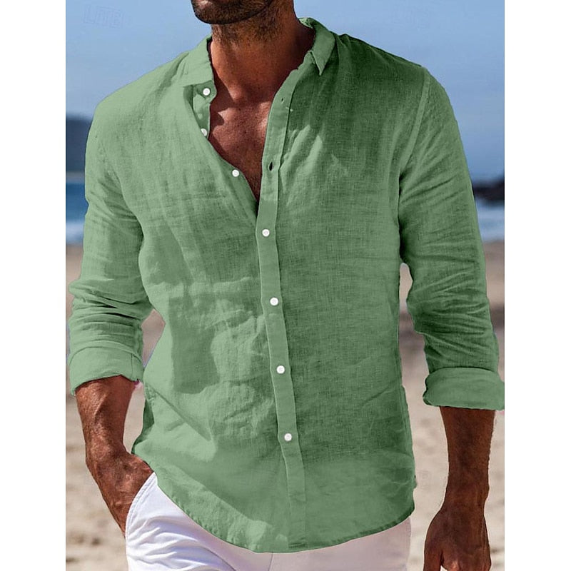 Men's Casual Linen Shirt