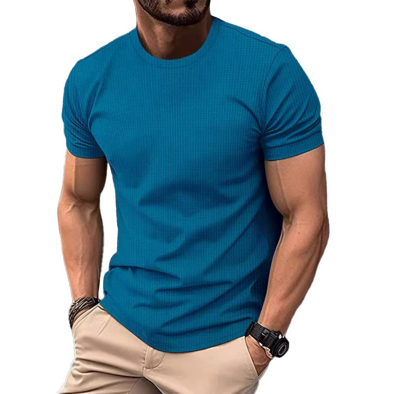 Breathable Silk Tee with Short Sleeves