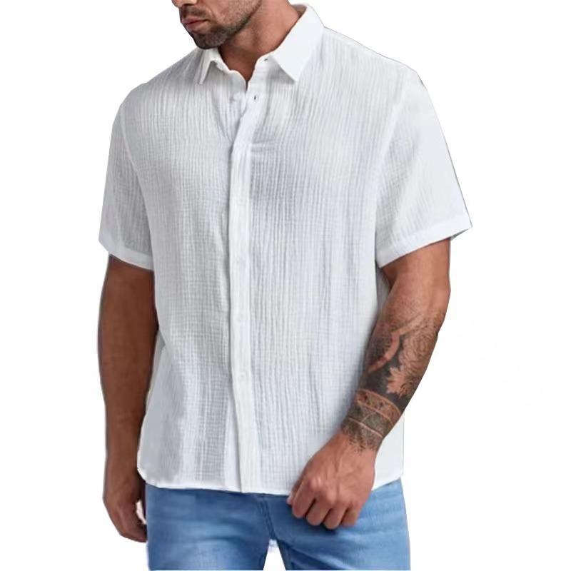 Breathable Men's Tailored Linen Shirt