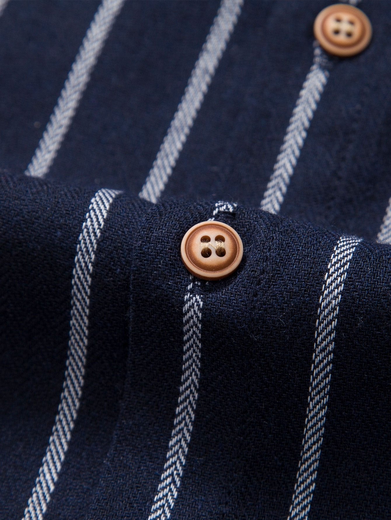 Men's Striped Cotton Shirt with Linen Pants Set