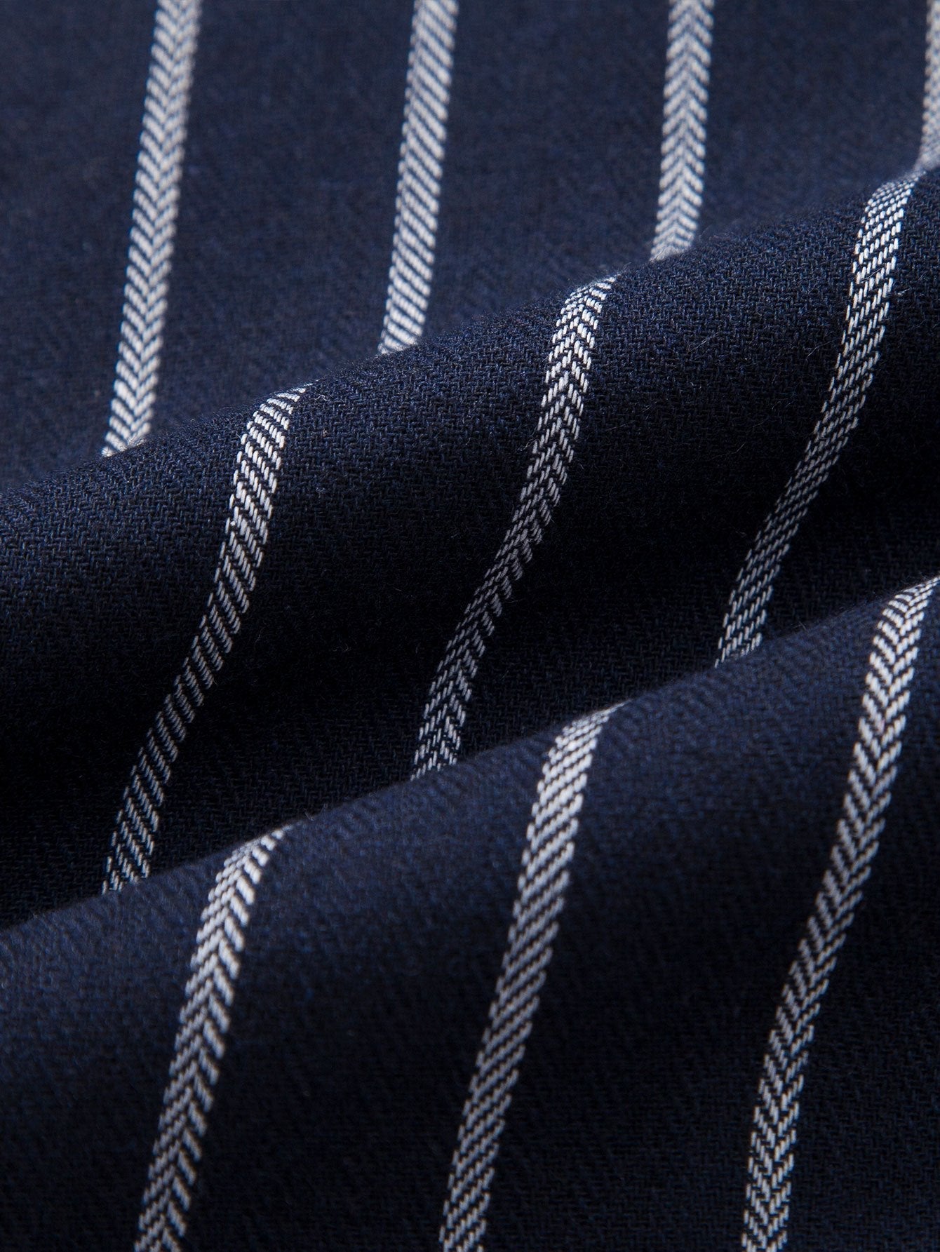 Men's Striped Cotton Shirt with Linen Pants Set