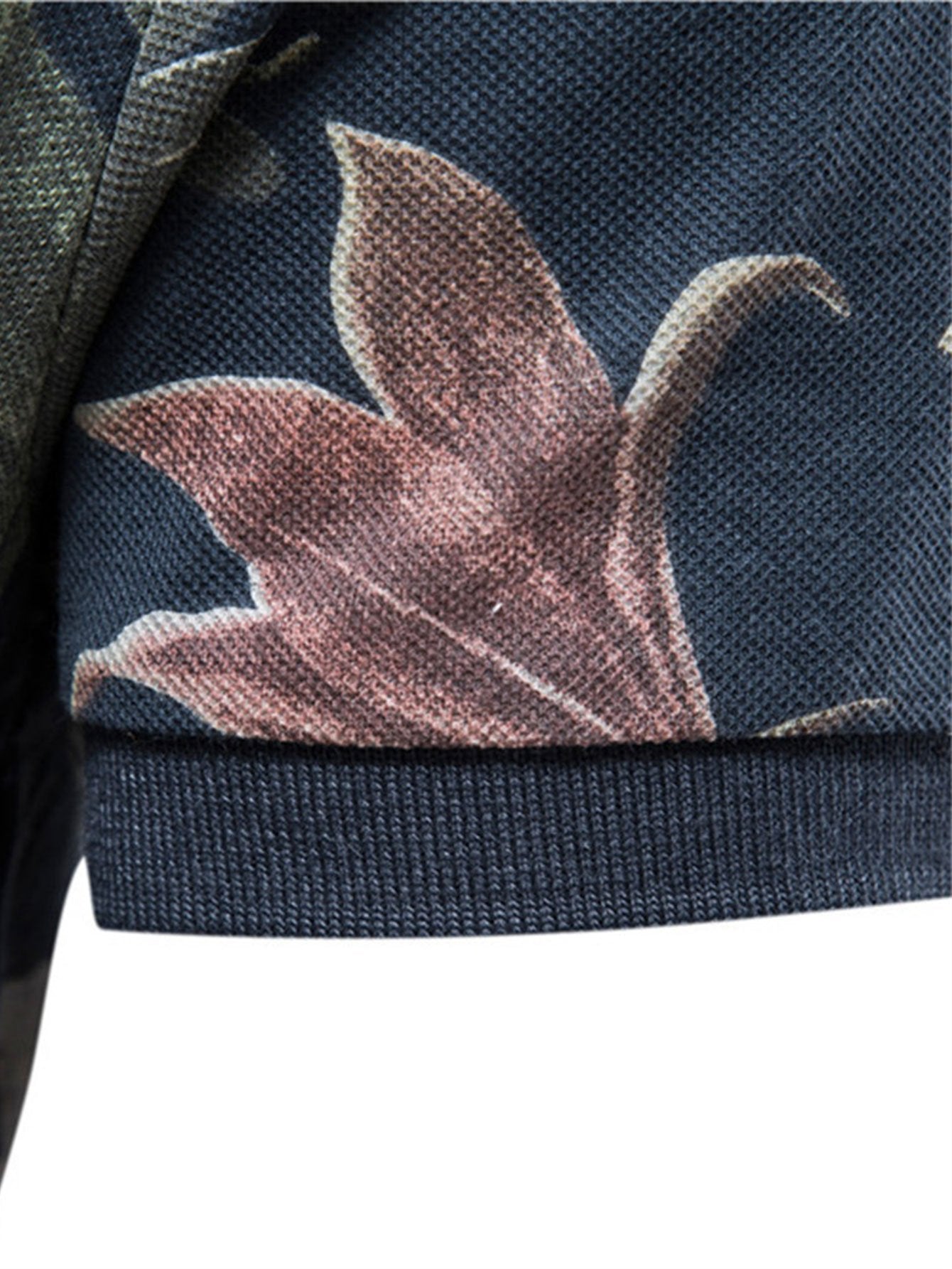 Men's Tropical Print Polo Shirt