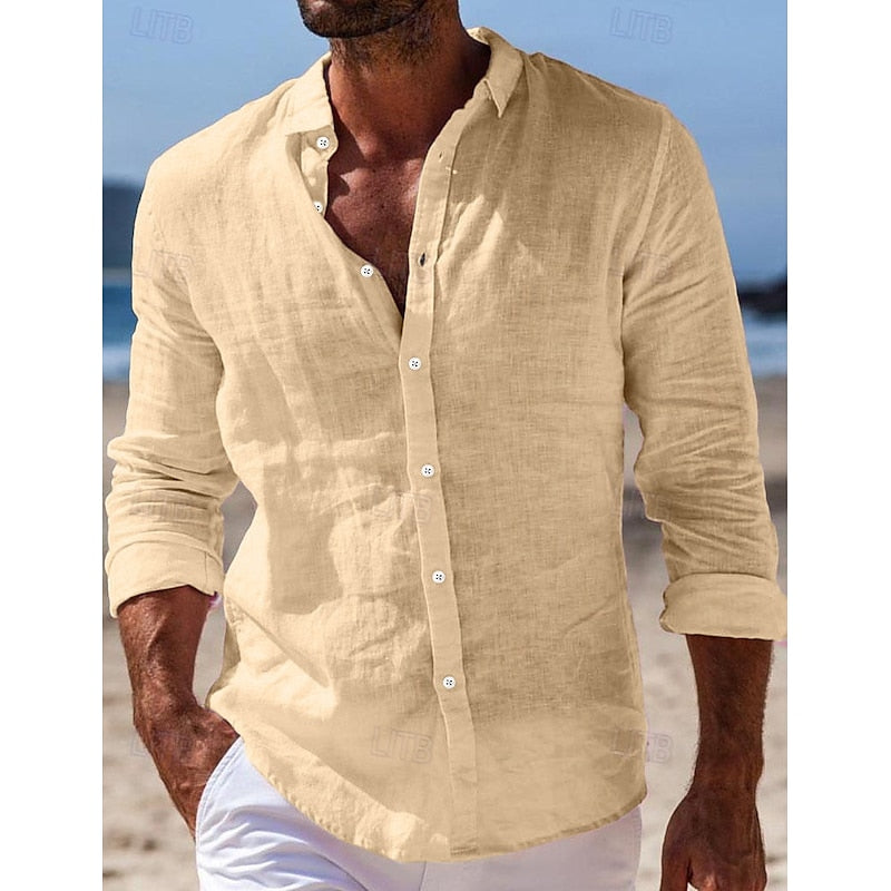 Men's Casual Linen Shirt