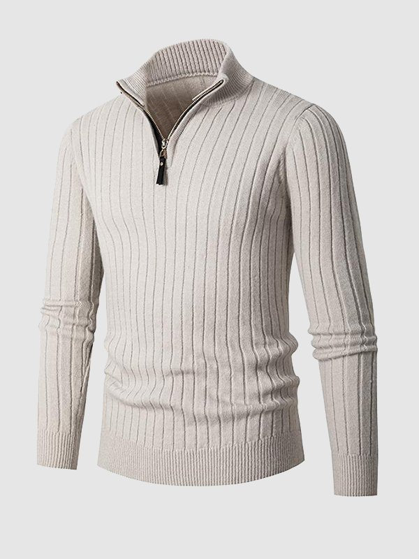 Dominic | Men's Comfortable Zip Neck Sweater
