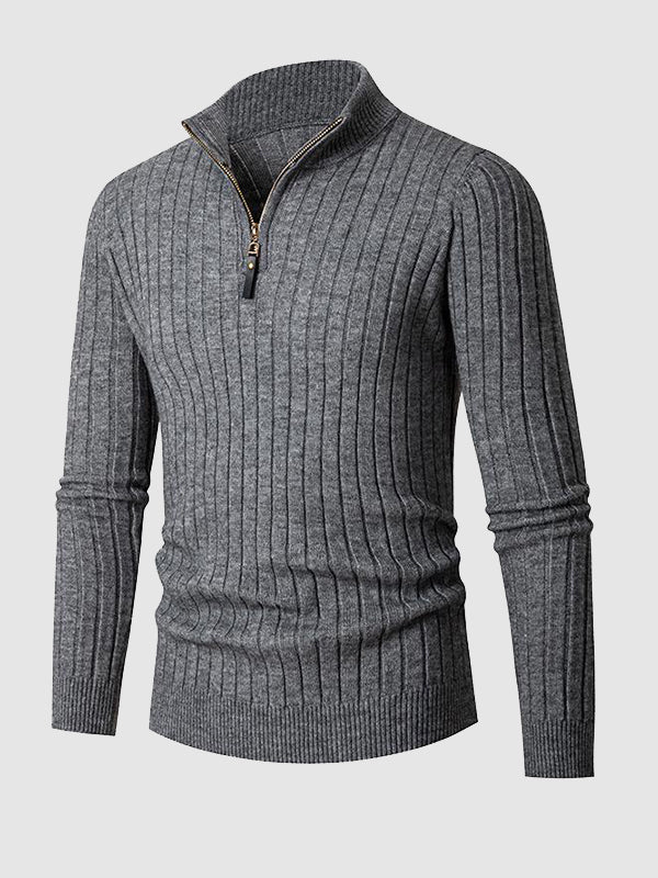 Dominic | Men's Comfortable Zip Neck Sweater