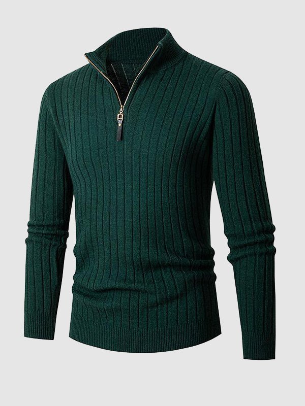 Dominic | Men's Comfortable Zip Neck Sweater