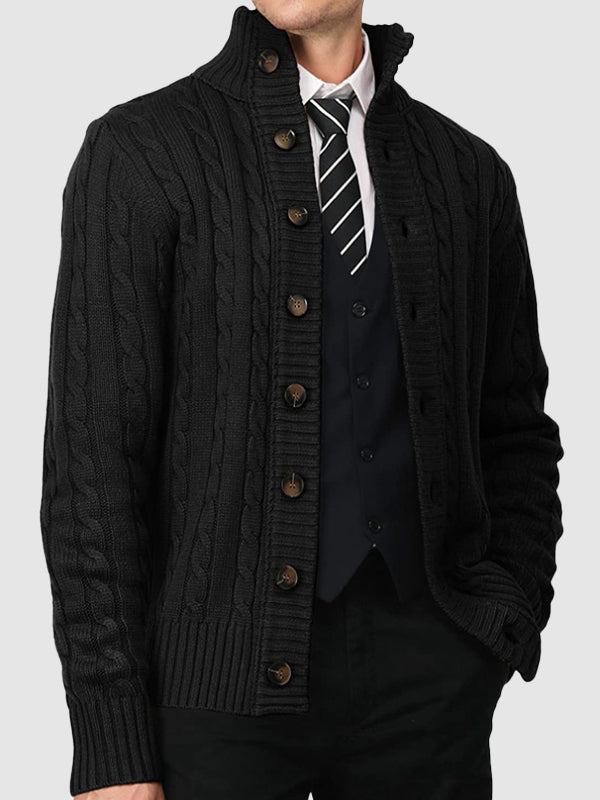 Ian | Men's Button-Up Winter Cardigan