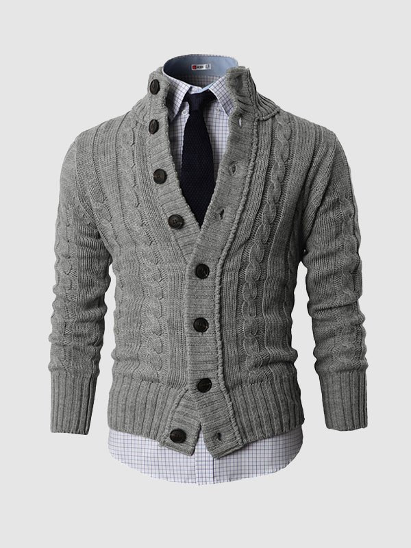 Ian | Men's Button-Up Winter Cardigan