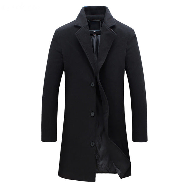 Edward | Men's Notch Lapel Single-Breasted Coat