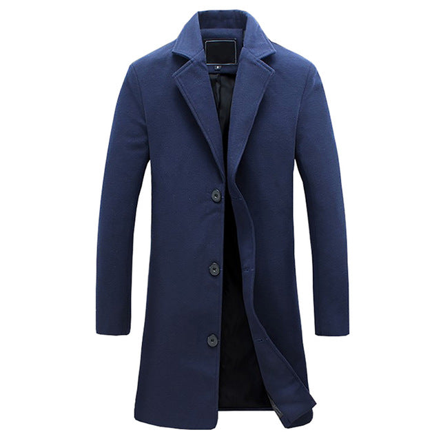 Edward | Men's Notch Lapel Single-Breasted Coat