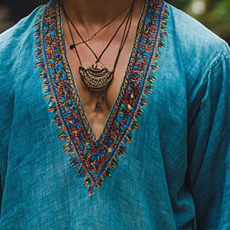Connor | Bohemian summer shirt for men