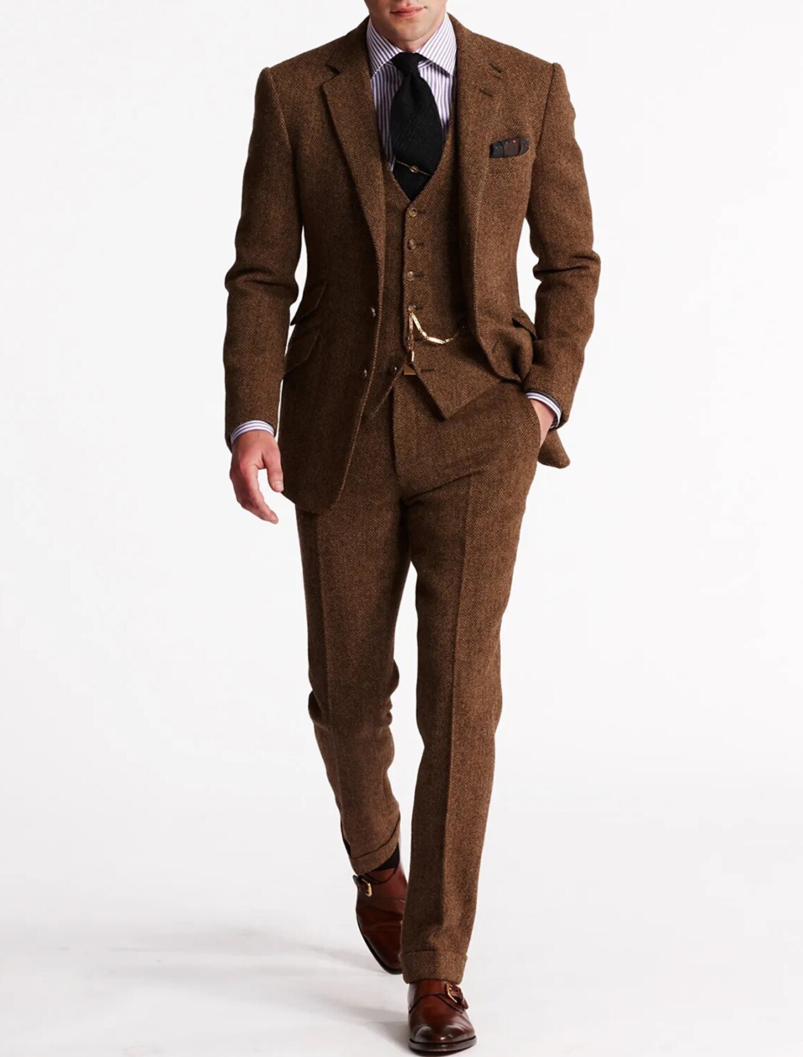 Tweed Suits, Three-Piece and Classic