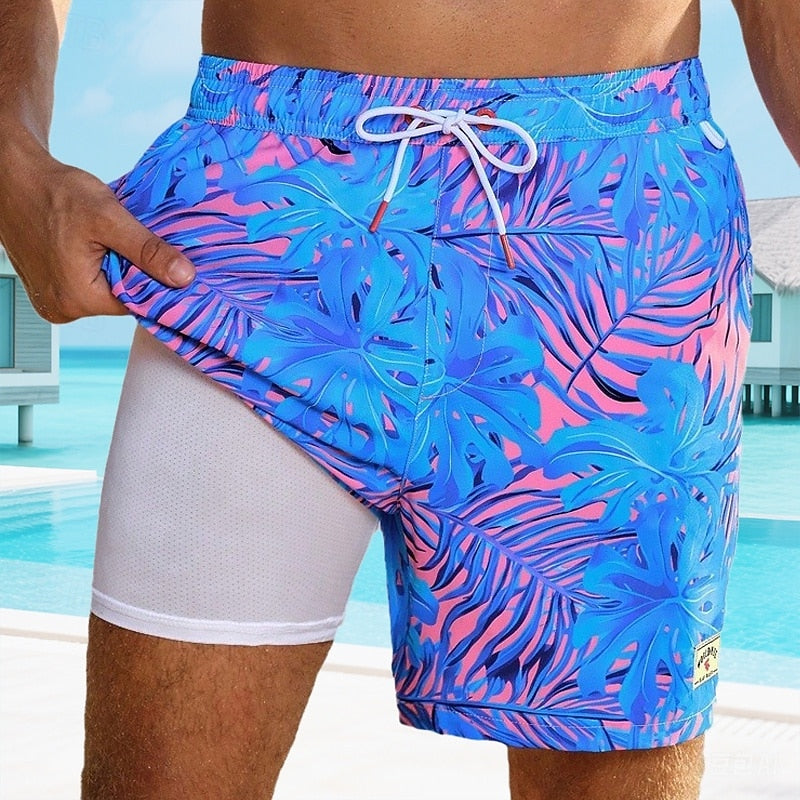 Quick-Dry Men's Swim Trunks