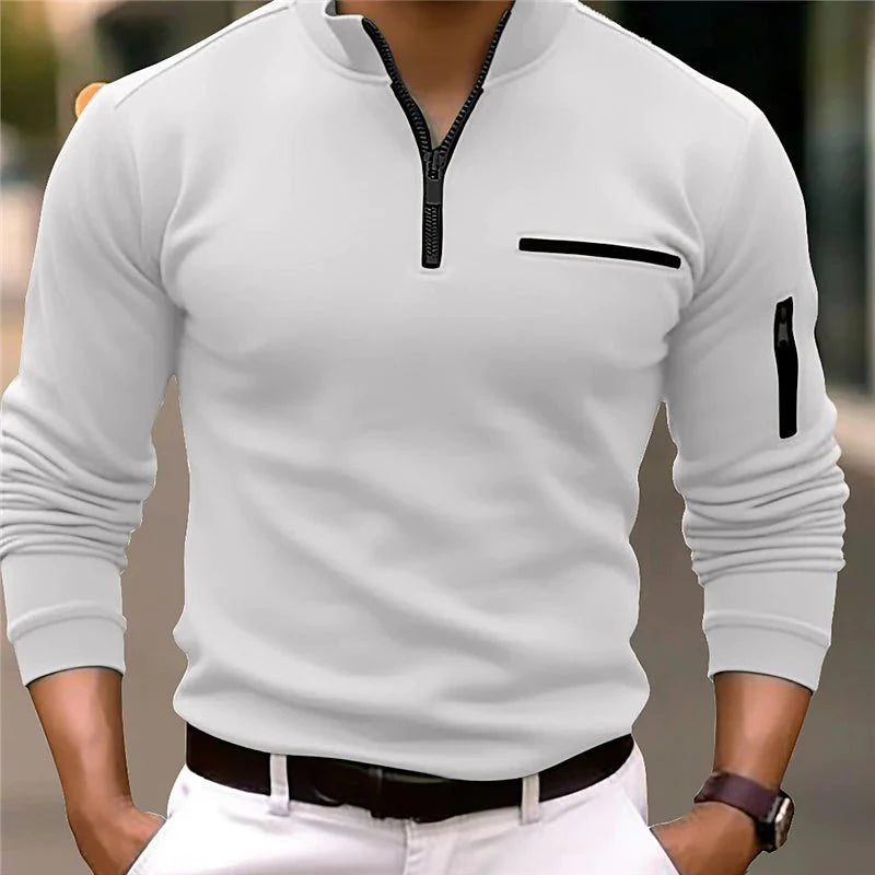 Men's Quarter-Zip Sweater | Luxe Design
