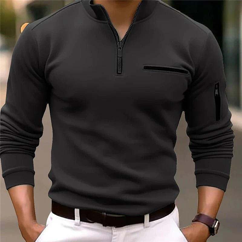Men's Quarter-Zip Sweater | Luxe Design