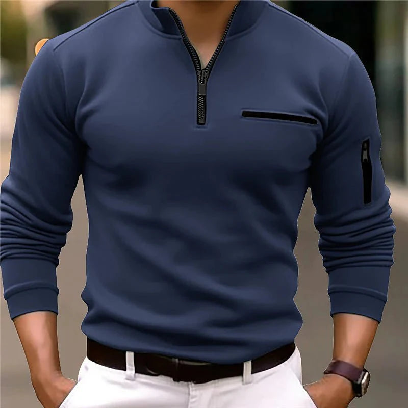 Men's Quarter-Zip Sweater | Luxe Design