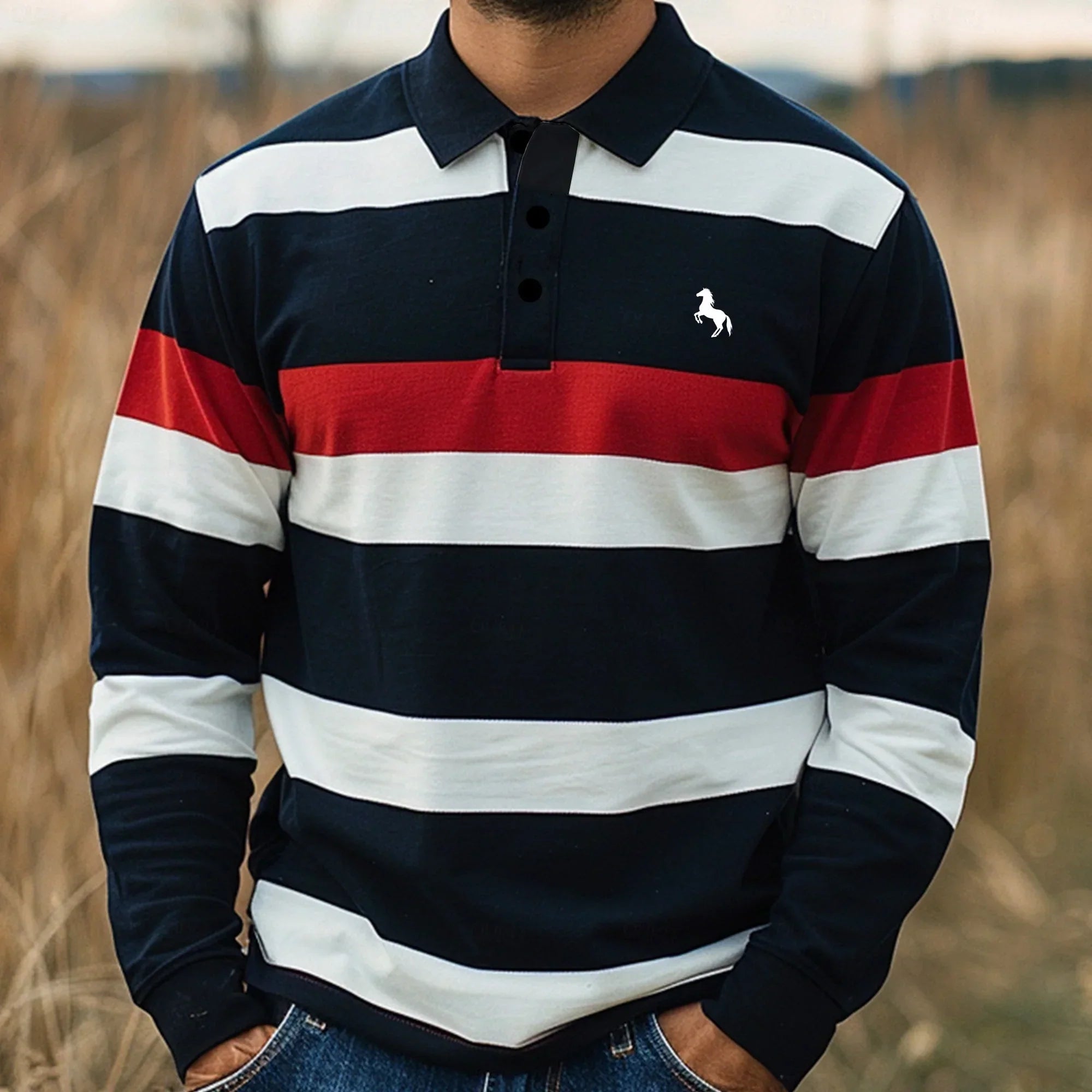 Men's Summer Polo, Breathable and Elegant