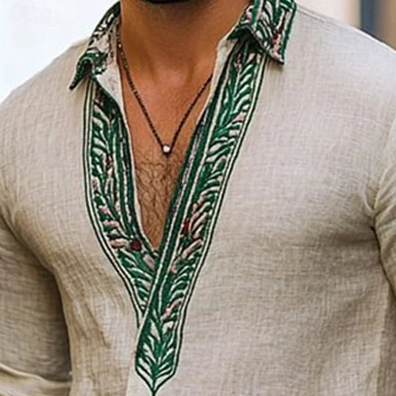 Brandon | Bohemian summer shirt for men