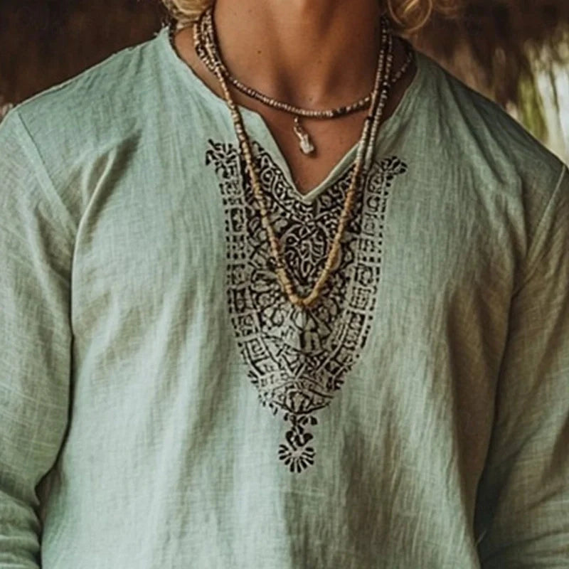 Adrian | Bohemian summer shirt for men