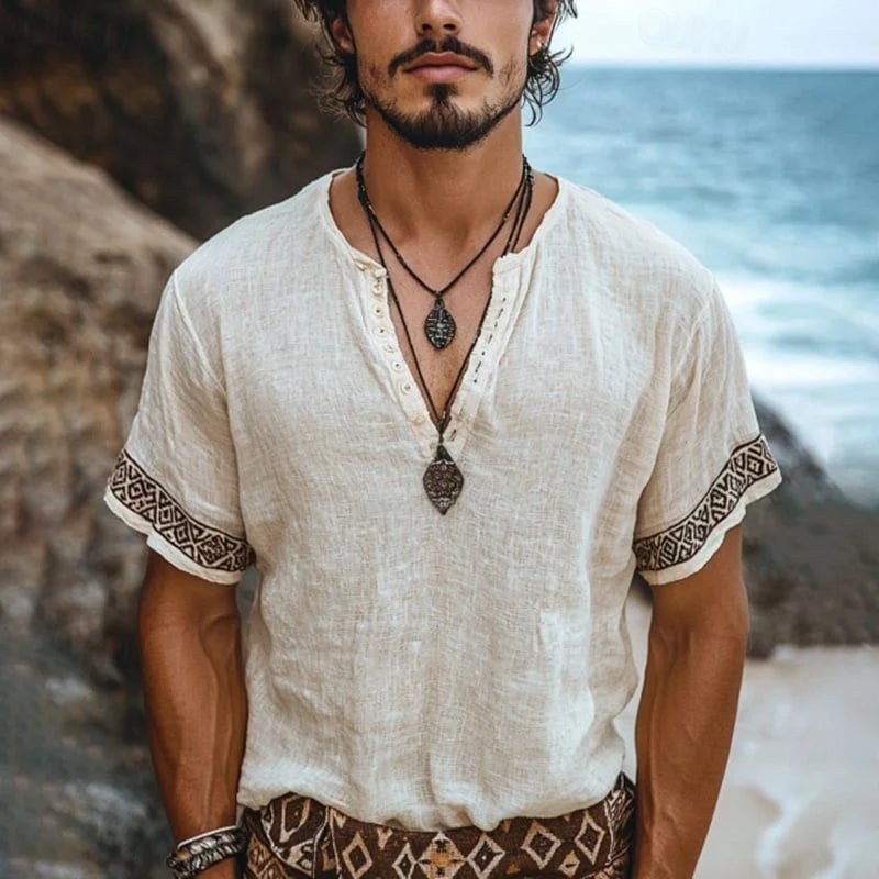 Austin | Bohemian summer shirt for men