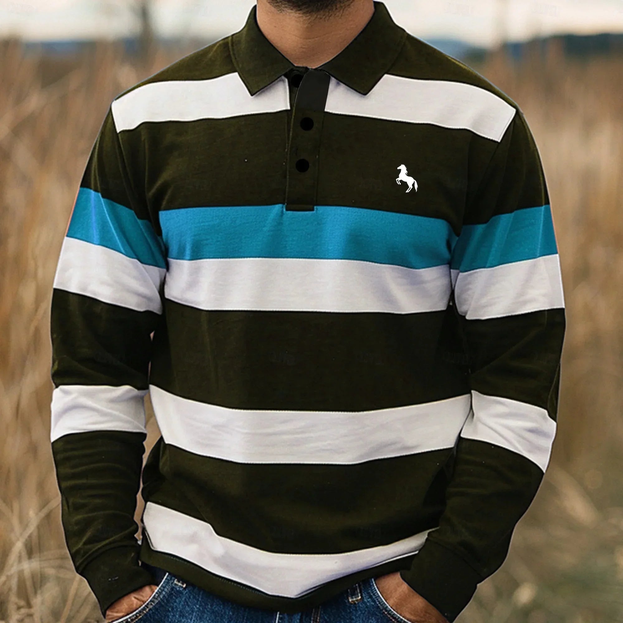 Men's Summer Polo, Breathable and Elegant