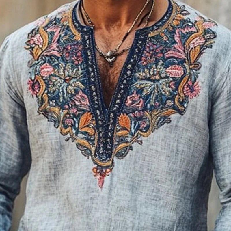 Aaron | Bohemian summer shirt for men