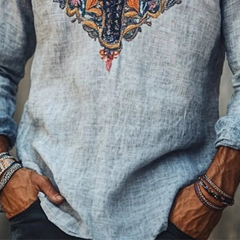 Aaron | Bohemian summer shirt for men