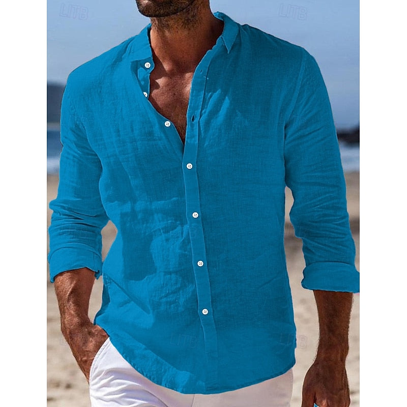 Men's Casual Linen Shirt
